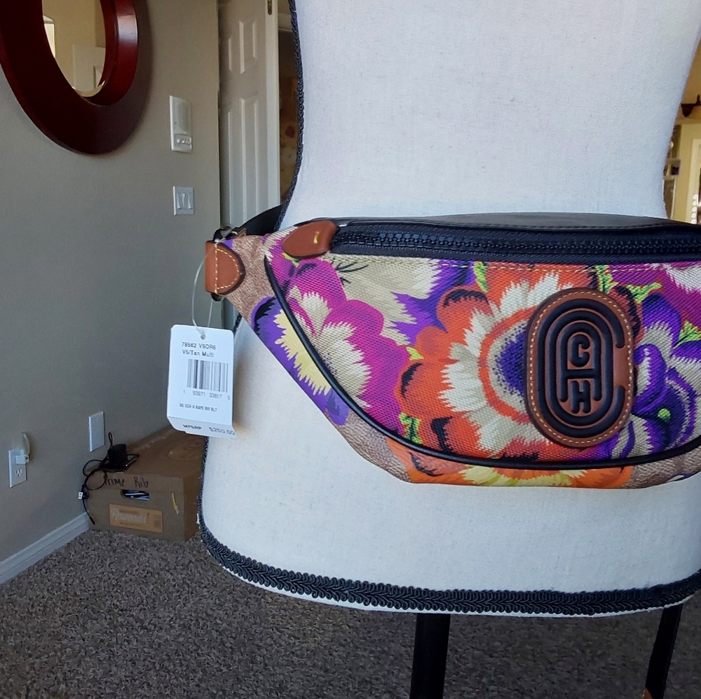 Colorful Coach Floral Women's Bag - Picture 6 of 11